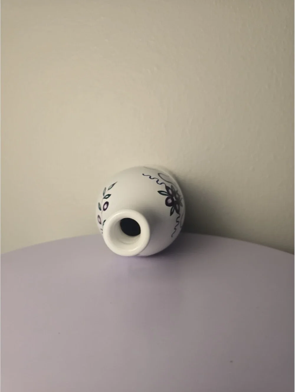FIMA Deruta Italy Hand Painted Ceramic Olive Oil Bottle